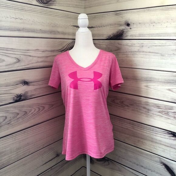 Under Armour Pink Loose Fit T-shirt Medium - Picture 1 of 5